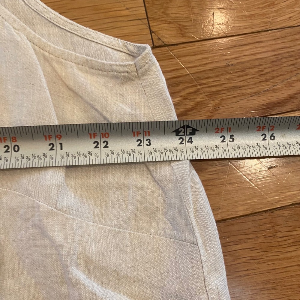 Coldwater Creek Womens 100% Linen Top Sleeveless Size 2x - Picture 3 of 5